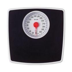 Taylor 330 lb Analog Bathroom Scale Black