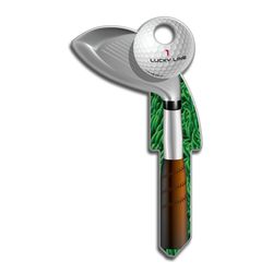 Lucky Line Key Shapes Golf Club House Key Blank Single For Kwikset Multicolored