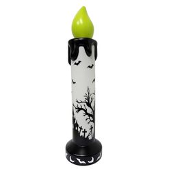 Haunted Hill Farm 3.3 ft. LED Prelit Green Wick Candle Blow Mold
