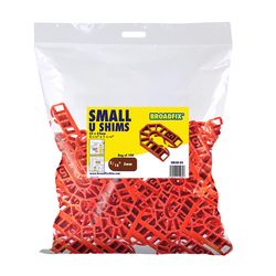 Shark Shim Broadfix 1 11/16 in. W X 2 in. L Hard Plastic Small U Shims 100 pk