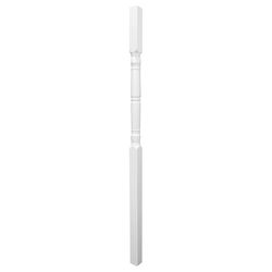 Barrette Outdoor Living Crossover 108 in. H X 5 in. W X 5 in. L Vinyl Porch Post